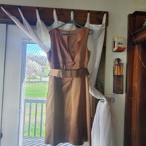 Elegant Vintage Gold Kay Unger Cocktail Dress Size 12